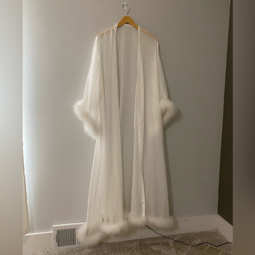 White Bridal Robe